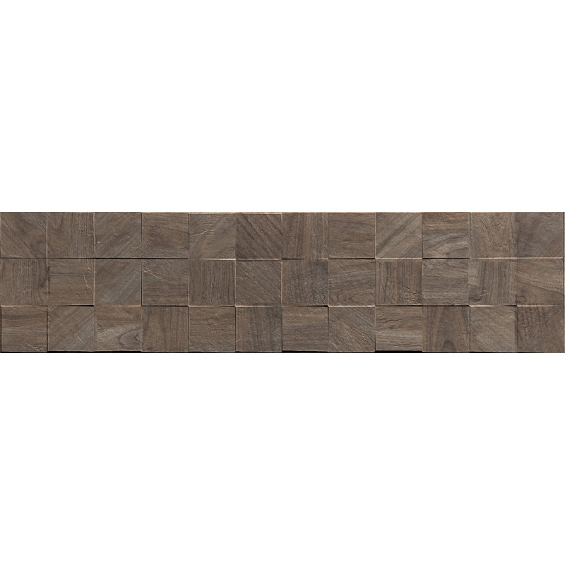 Mexen Riga Lyon Choco gres glazurat rekt. G1, plăci asemănătoare lemnului pentru perete 120 x 30 cm, mat - TL713-120-030-52