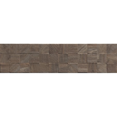 Mexen Riga Lyon Choco mázas gres rekt. G1, fa hatású falburkoló lap 120 x 30 cm, matt - TL713-120-030-52