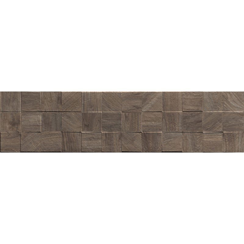 Mexen Riga Gres glazurat Lyon Choco rekt. G1, plăci de perete de tip lemn 120 x 30 cm, mat - TL713-120-030-52
