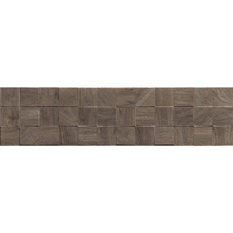 Mexen Riga Lyon Choco gres glazurat rekt. G1, plăci asemănătoare lemnului pentru perete 120 x 30 cm, mat - TL713-120-030-52