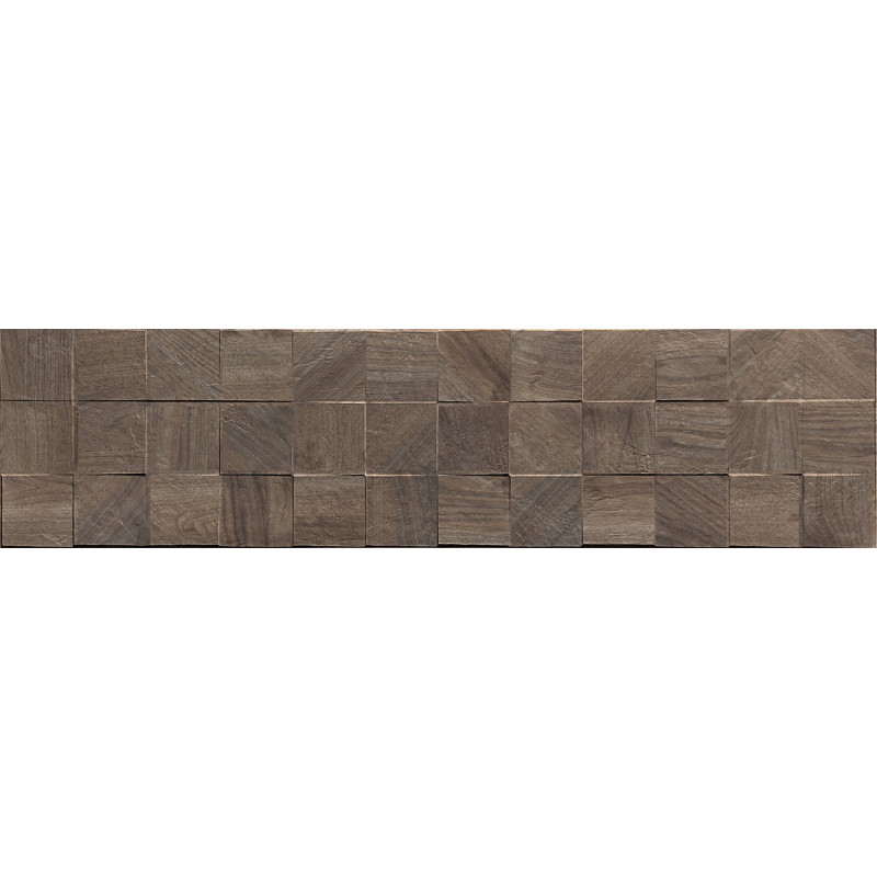 Mexen Riga Lyon Choco gres glazurat rekt. G1, plăci asemănătoare lemnului pentru perete 120 x 30 cm, mat - TL713-120-030-52