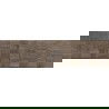 Mexen Riga Lyon Choco gres smălțuit rectificat G1, placă de gresie tip lemn pentru podea și perete 120 x 30 cm, mat