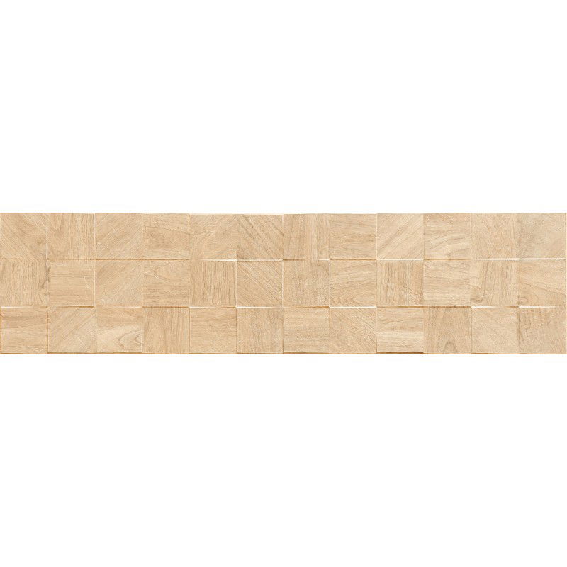 Mexen Riga Lyon Crema mázas matt G1, fa hatású padló- és fali csempe 120 x 30 cm, matt - TL713-120-030-53