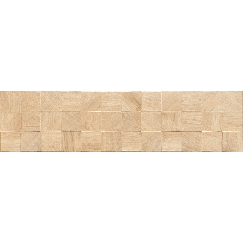 Mexen Riga Lyon Crema gres glazurat rectificat G1, placă de perete imitatie lemn 120 x 30 cm, mat - TL713-120-030-53