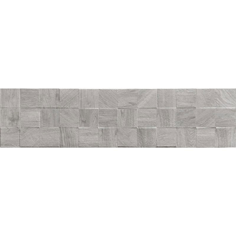 Mexen Riga Lyon Grey gres glazurat rect. G1, placă asemănătoare lemnului pentru podea și perete 120 x 30 cm, mată