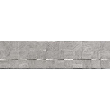 Mexen Riga Lyon Grey mázas gres rekt. G1, fa hatású fali lap 120 x 30 cm, matt - TL713-120-030-54