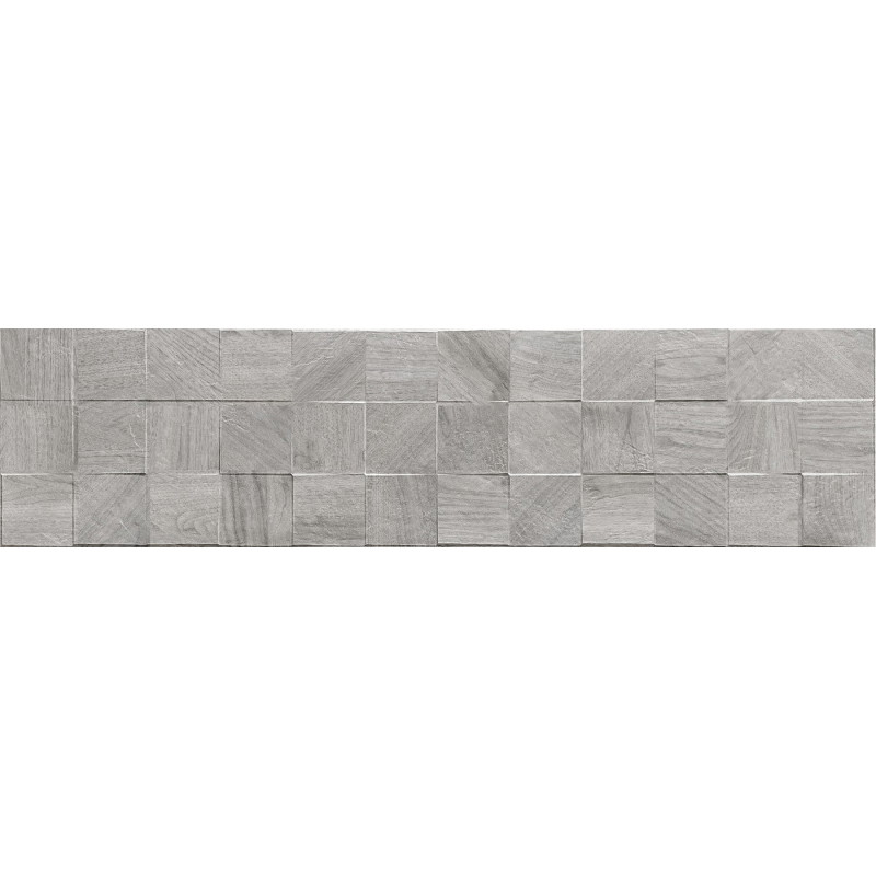 Mexen Riga Lyon Grey gres glazurat rectificat G1, placă de perete imitatie lemn 120 x 30 cm, mat - TL713-120-030-54