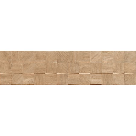 Mexen Riga Lyon Honey mázas gres lap rekt. G1, fa hatású fali burkolat 120 x 30 cm, matt - TL713-120-030-56