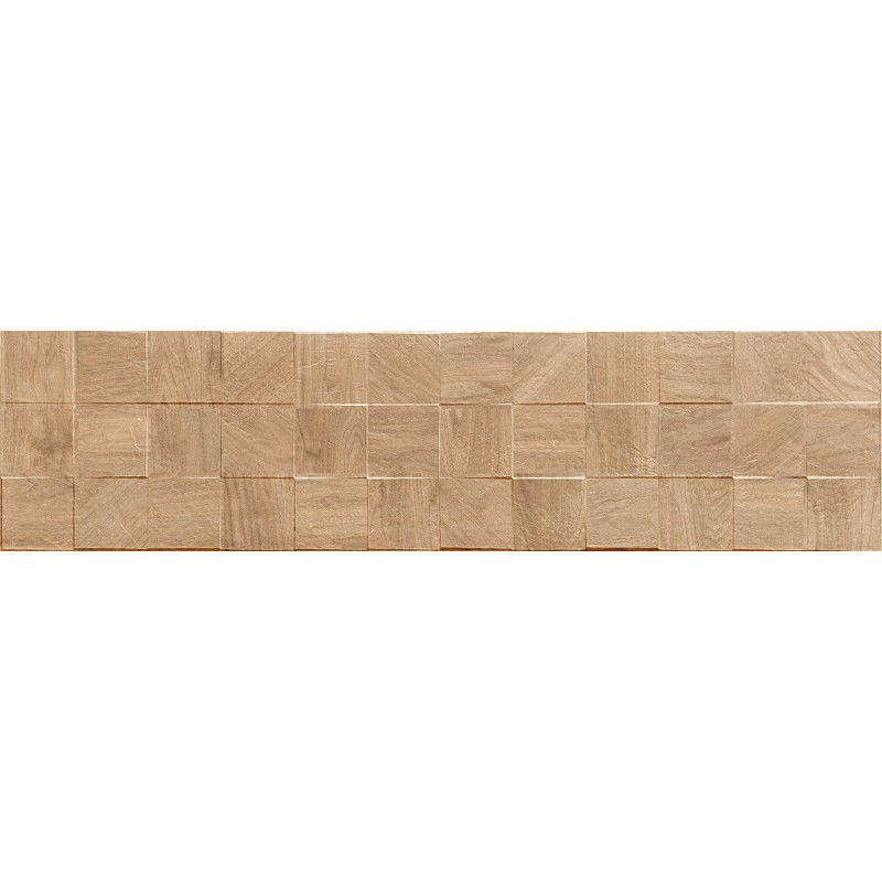 Mexen Riga Lyon Honey gres glazurat rekt. G1, plăci de perete aspect lemn 120 x 30 cm, mat - TL713-120-030-56