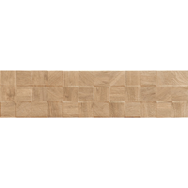 Mexen Riga Lyon Honey mázas gres lap rekt. G1, fa hatású fali burkolat 120 x 30 cm, matt - TL713-120-030-56