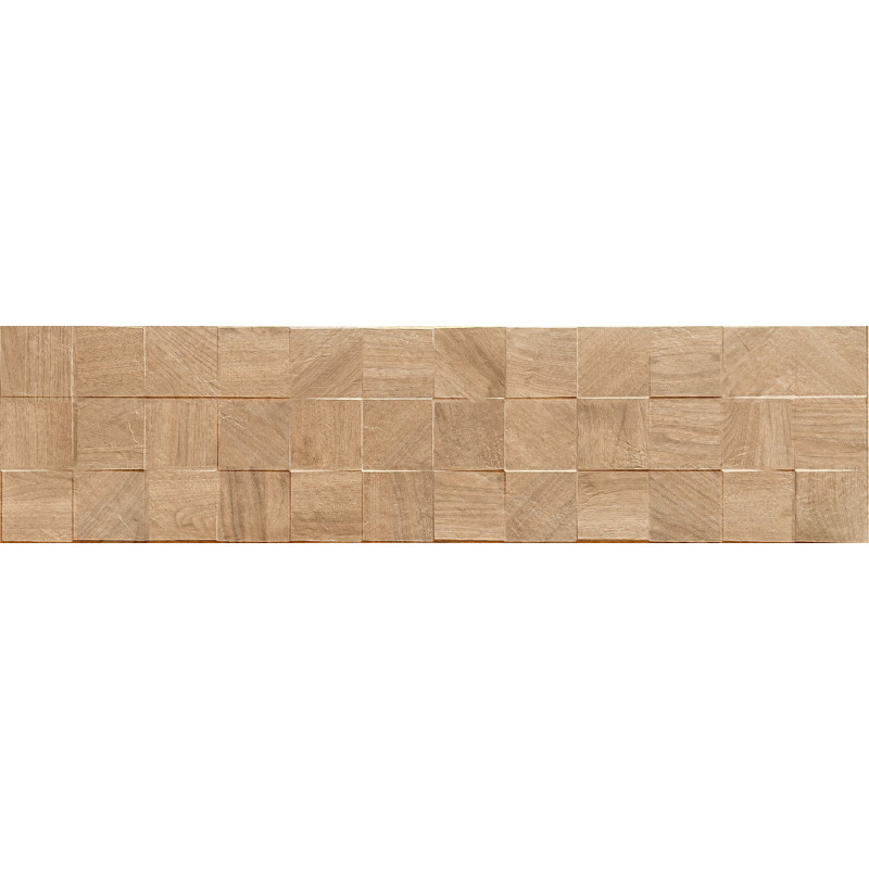 Mexen Riga Lyon Honey mázas gres lap rekt. G1, fa hatású fali burkolat 120 x 30 cm, matt - TL713-120-030-56