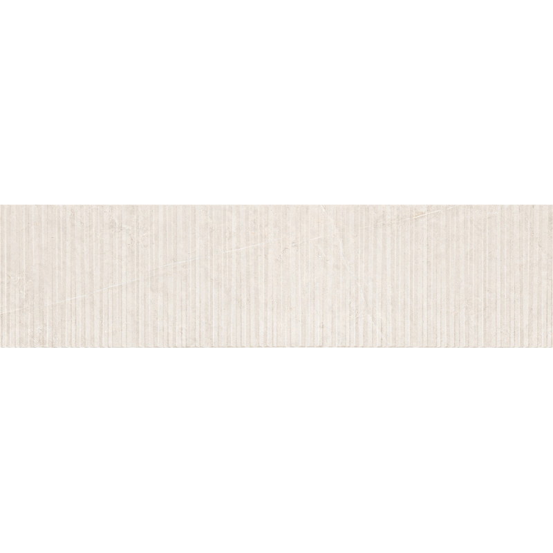 Mexen Flamingo Mayolica Bianco mázas gres rektifikált G1, falicsempe 120 x 30 cm, carving - TL715-120-030-50