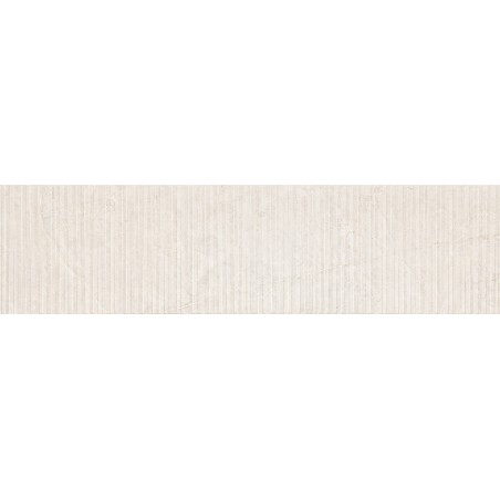 Mexen Flamingo Mayolica Bianco mázas gres rektifikált G1, falicsempe 120 x 30 cm, carving - TL715-120-030-50