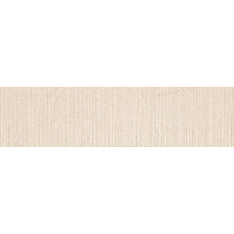 Mexen Flamingo Mayolica Crema gres glazurat rekt. G1, placă de perete 120 x 30 cm, carving - TL715-120-030-51