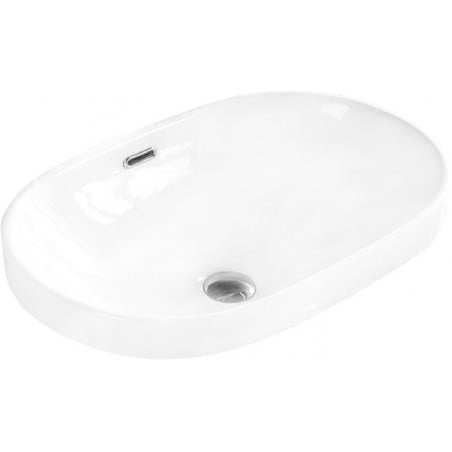 Mexen Viki részben munkalapba épített mosdó 61 x 40 cm, Fehér - 25356100