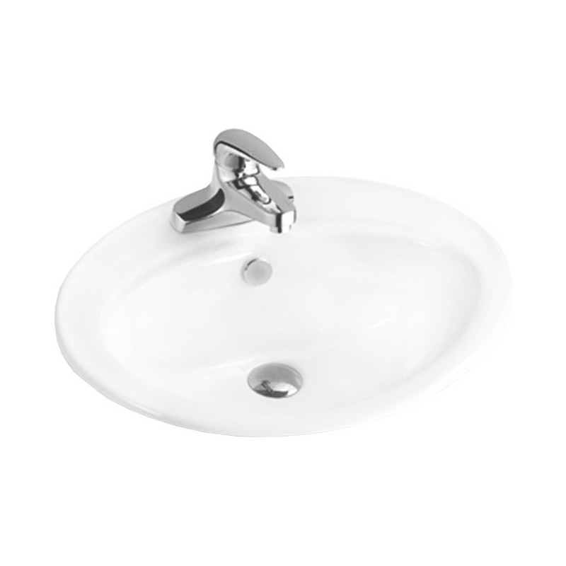 Mexen Selma 56 x 46 cm-es, pultba süllyesztett mosdó, fehér - 25085600