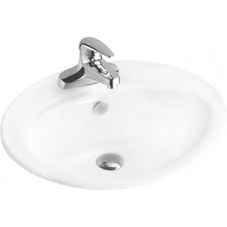 Mexen Selma chiuvetă încastrată în blat 56 x 46 cm, albă - 25085600