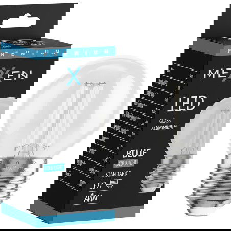 Mexen Vintis Bec filament LED E27, G45, 4W, 55 lm, albastru - L156-E27-04XX-47