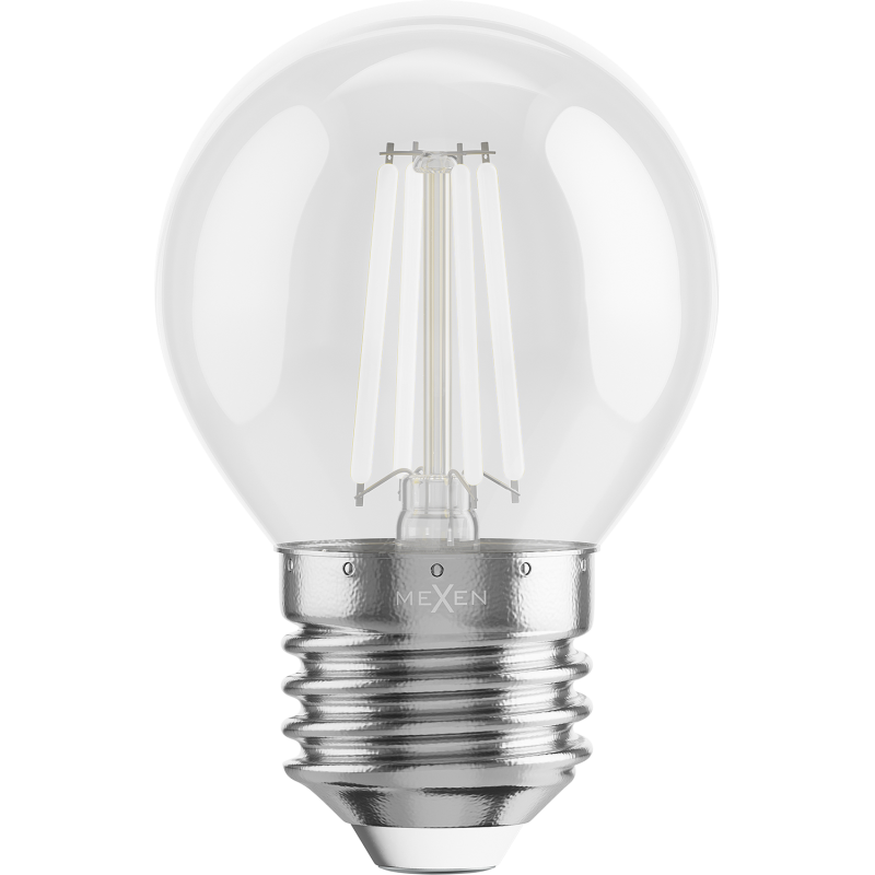 Mexen Vintis 3x LED filament izzó E27, G45, 4W, 55 lm, kék - L156-E27-04XX-47x03