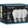 Mexen Nova 3x LED izzó E27, G45, 4W, Semleges - 4000K, 420 lm - L101-E27-0440-01x03