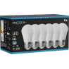 Mexen Nova 6x Bec LED E27, G45, 9W, Rece - 6500K, 945 lm - L101-E27-0965-01x06