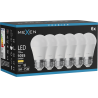 Mexen Nova 6x LED izzó E27, G45, 10W, Meleg - 3000K, 1055 lm - L101-E27-1030-01x06
