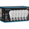 Mexen Nova 6x LED izzó E27, G45, 10W, Hideg - 6500K, 1055 lm - L101-E27-1065-01x06