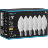 Mexen Nova 6x LED izzó E14, C37, 4W, Meleg - 3000K, 420 lm - L102-E14-0430-01x06