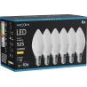 Mexen Nova 6x LED Izzó E14, C37, 5W, Meleg - 3000K, 525 lm - L102-E14-0530-01x06