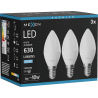 Mexen Nova 3x Bec LED E14, C37, 6W, Rece - 6500K, 630 lm - L102-E14-0665-01x03