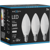 Mexen Nova 3x LED izzó E14, C37, 8W, Semleges - 4000K, 840 lm - L102-E14-0840-01x03