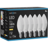 Mexen Nova 6x Bec LED E14, C37, 10W, Caldă - 3000K, 1055 lm - L102-E14-1030-01x06