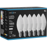 Mexen Nova 6x LED izzó E14, C37, 10W, Semleges - 4000K, 1055 lm - L102-E14-1040-01x06