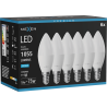 Mexen Nova 6x Bec LED E14, C37, 10W, Rece - 6500K, 1055 lm - L102-E14-1065-01x06