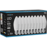 Mexen Nova 10x LED izzó E27, C37, 8W, Semleges - 4000K, 840 lm - L102-E27-0840-01x10