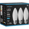 Mexen Nova 3x Bec LED E27, C37, 8W, Rece - 6500K, 840 lm - L102-E27-0865-01x03