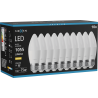 Mexen Nova 10x Bec LED E27, C37, 10W, Cald - 3000K, 1055 lm - L102-E27-1030-01x10