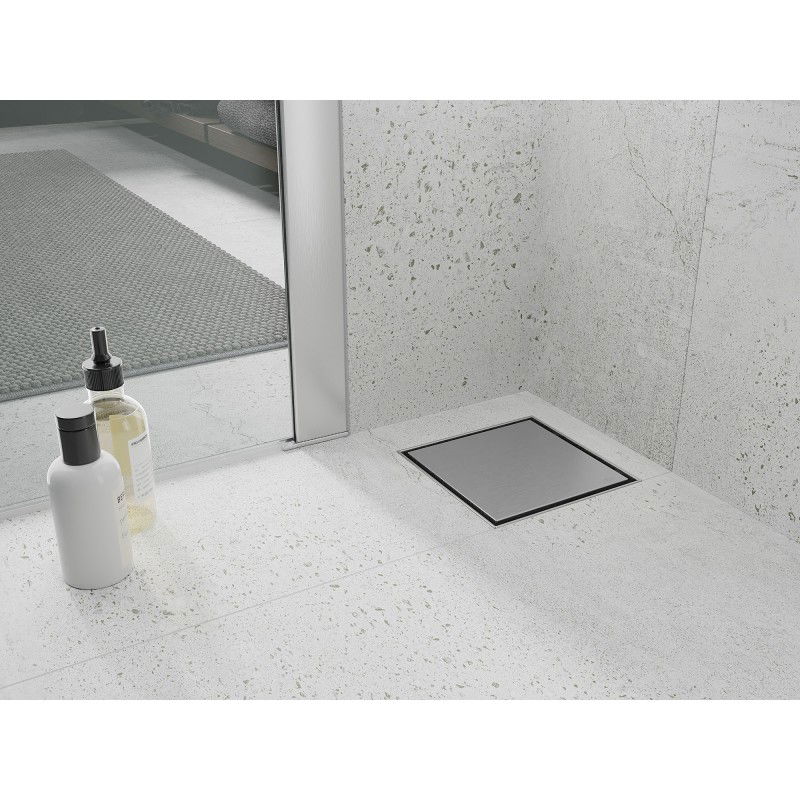 Mexen Flat-Q M13 grătar de scurgere pătrat 15 x 15 cm, inox - 1010015