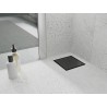 Mexen Flat-Q M13 rigolă pătrată de podea 12 x 12 cm, negru - 1710012