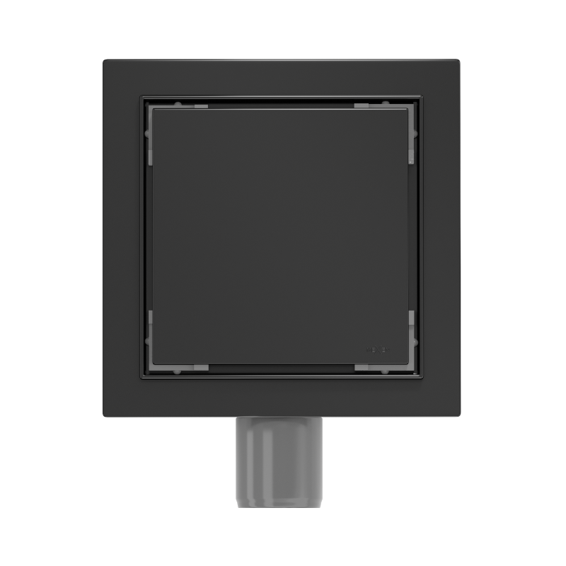 Mexen Flat-Q M13 scurgător de pardoseală pătrat 20 x 20 cm, negru - 1710020