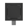 Mexen Flat-Q M13 scurgător de pardoseală pătrat 20 x 20 cm, negru - 1710020
