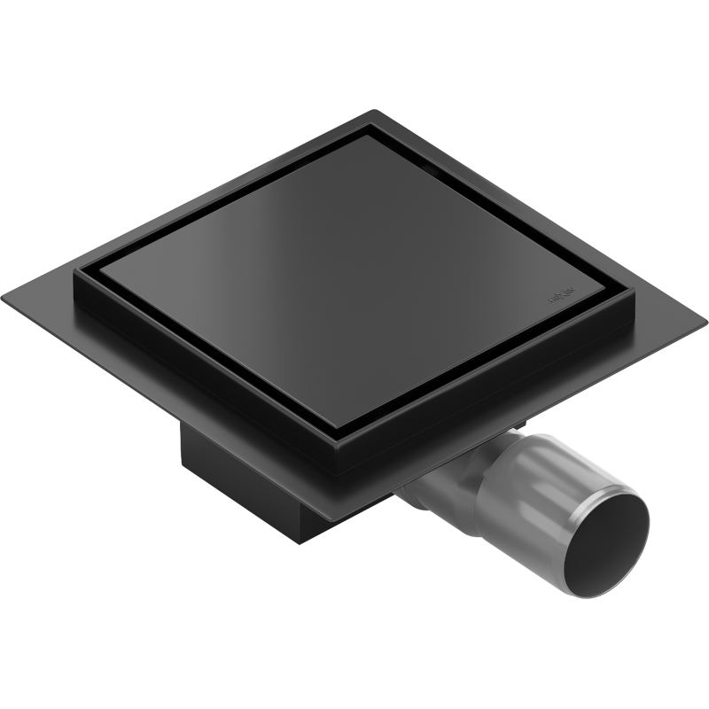 Mexen Flat-Q M13 scurgător de pardoseală pătrat 20 x 20 cm, negru - 1710020