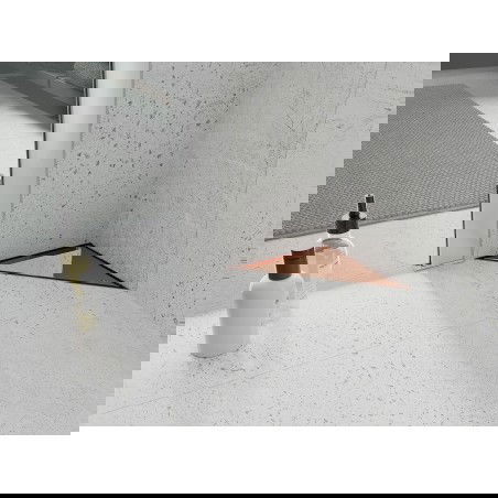 Mexen Flat-T M13 háromszög alakú padlóösszefolyó 20 x 20 cm, rózsaarany - 1610320