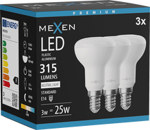 Mexen Nova 3x Bec LED E14, R50, 3W, Neutră - 4000K, 315 lm - L103-E14-0340-01x03
