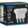 Mexen Nova 3x Bec LED E14, R50, 4,5W, Rece - 6500K, 470 lm - L103-E14-0565-01x03