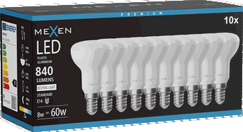 Mexen Nova 10x Bec LED E14, R50, 8W, Neutru - 4000K, 840 lm - L103-E14-0840-01x10