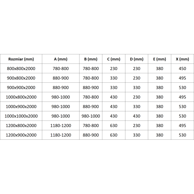 Mexen Exo aszmetrikus, tolóajtós, félköríves zuhanykabin 120 x 80 cm, átlátszó, fekete - 8132-120-080-70-00