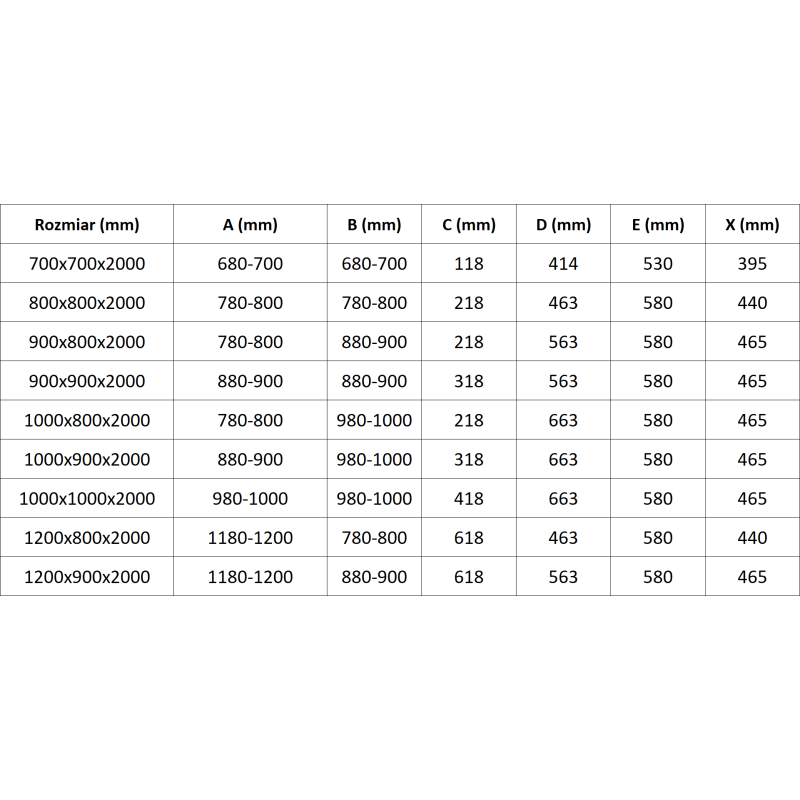 Mexen Exo félköríves, tolóajtós zuhanykabin 80 x 80 cm, átlátszó, fekete - 8131-080-080-70-00