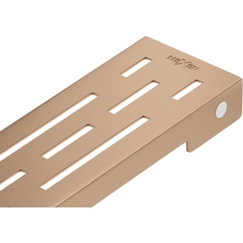 Mexen Flat M01 vonalszerű lefolyóhoz burkolat 70 cm, kefézett réz - 1C20070
