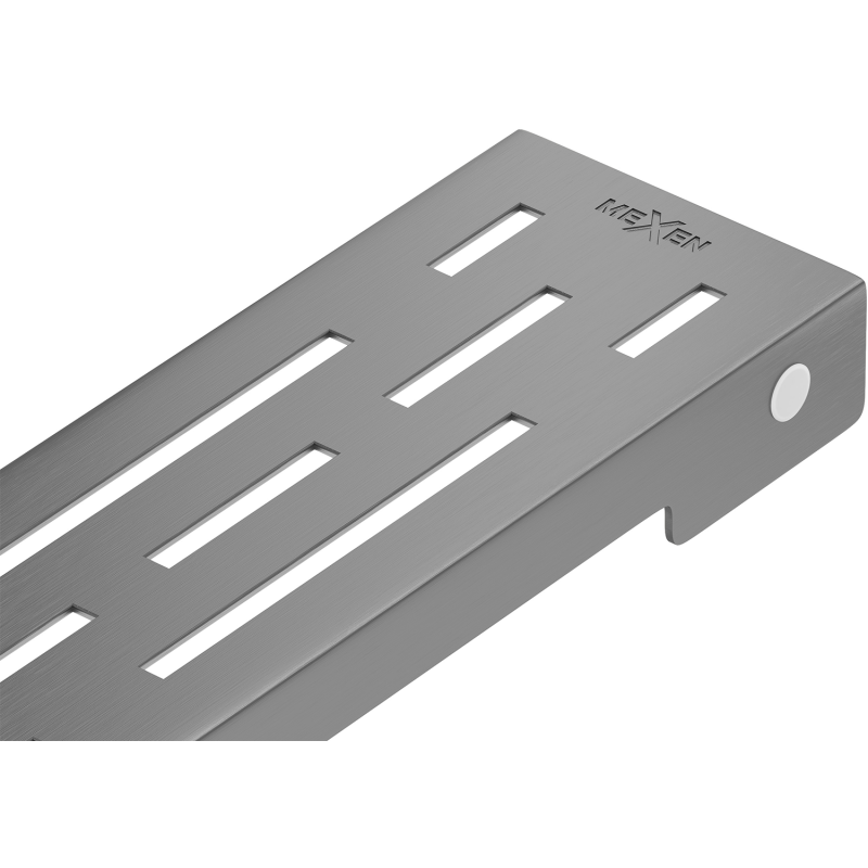Mexen Flat M01 vonalmenti lefolyó takaró 60 cm, szálcsiszolt gun gray - 1E20060